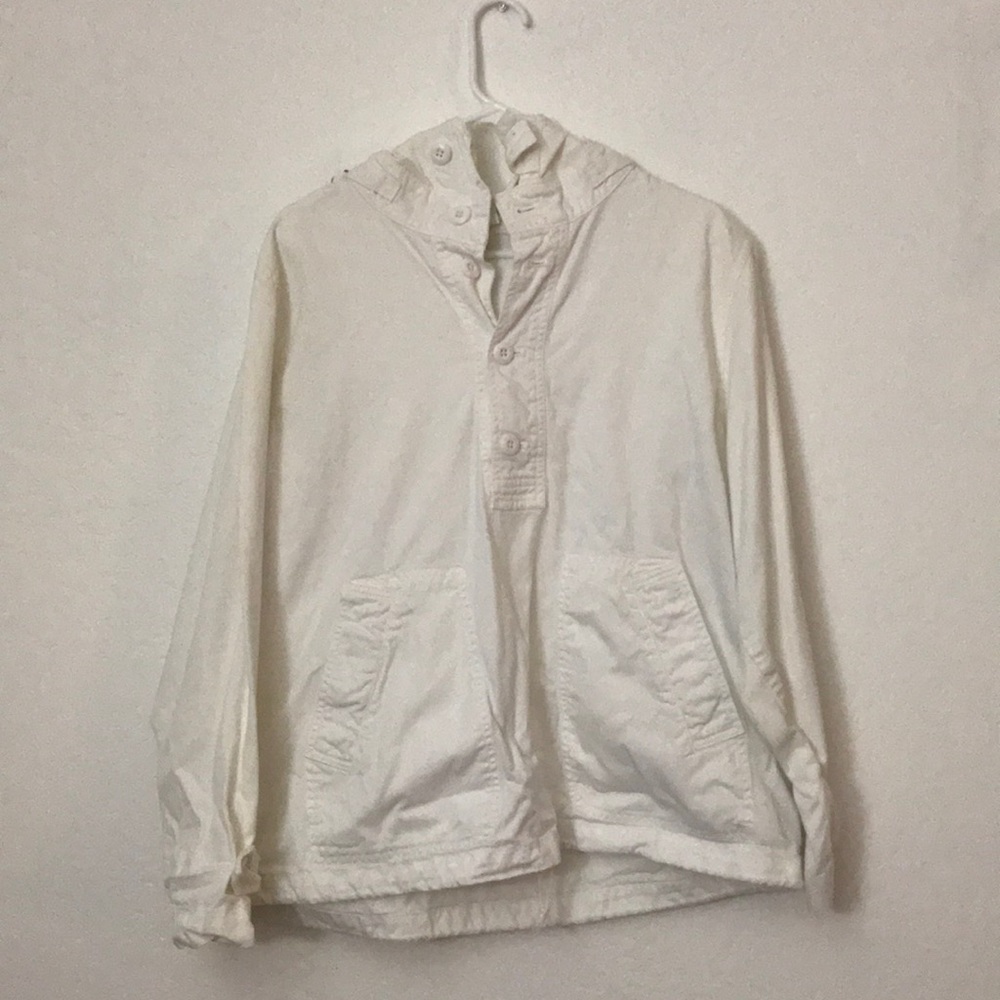 J. Crew white anorak